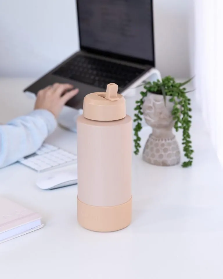 MontiiCo Fusion 1L drink bottle sipper - dune