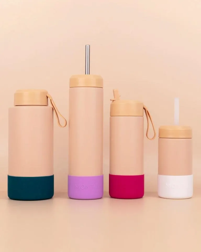 MontiiCo Fusion 1L drink bottle sipper - dune