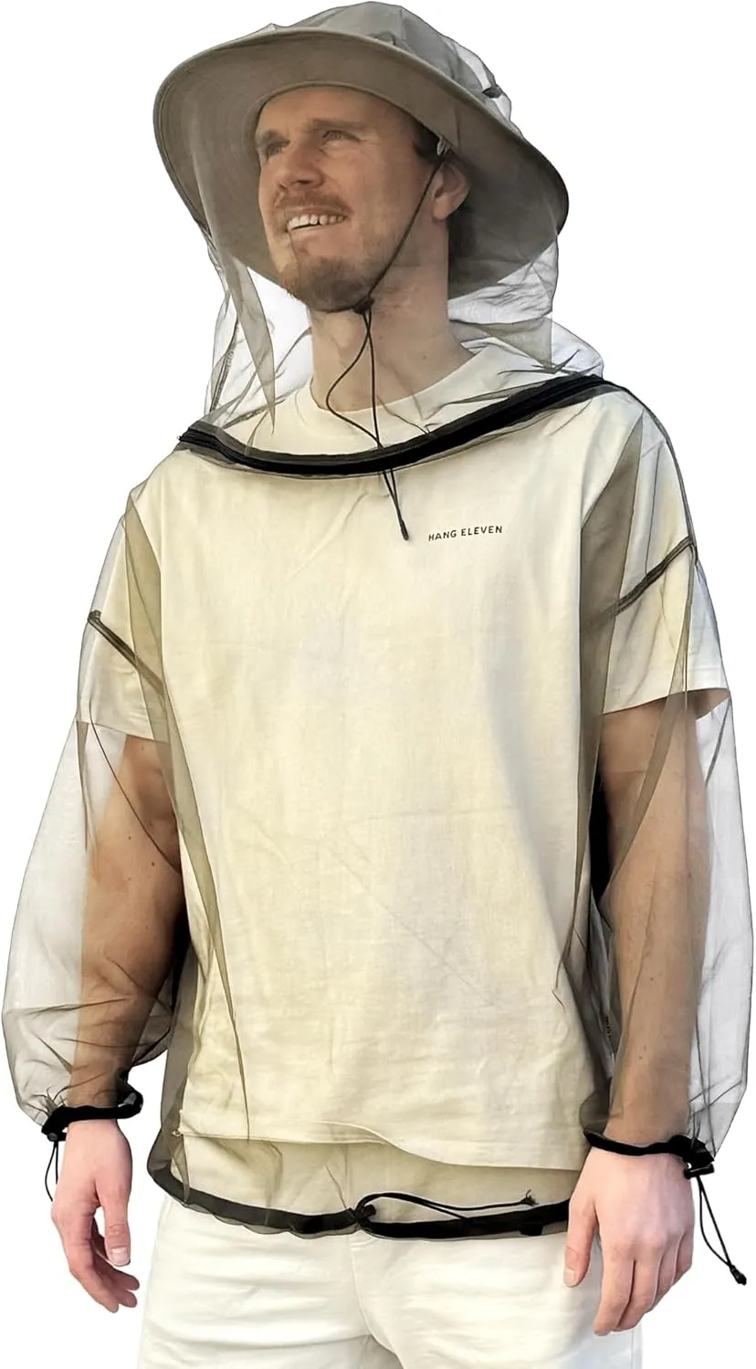 Mosquito Net Jacket for Mosquitoes & Bug Protection - Outdoor Insect Netting Resistent Clothes