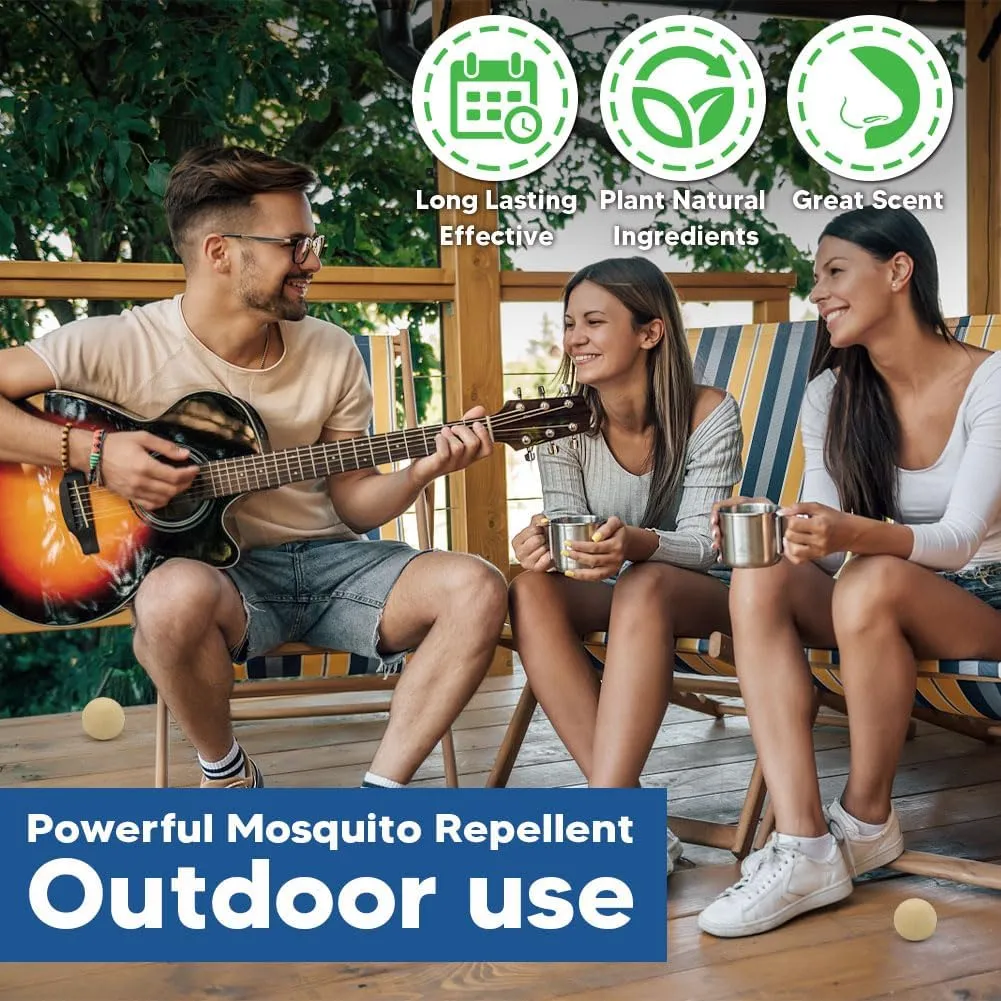 Mosquito Repellent Outdoor Patio, Mosquito Repellent Balls, Mosquitoes Deterrent for Yard, Outdoor Mosquito Control, Mosquito Repellant for Room/Travel/Camping/Garage, Keep Mosquito Away-12P