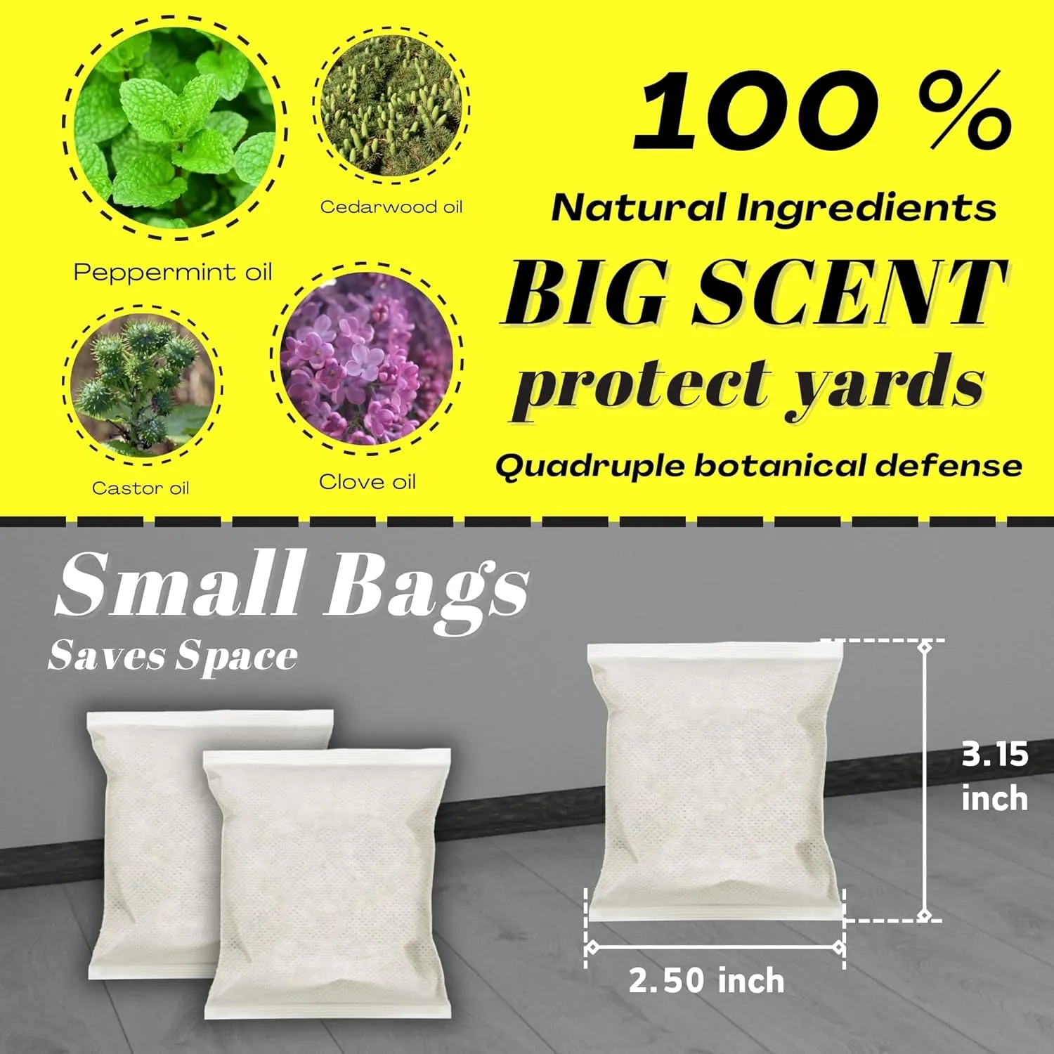 Mosquito Repellent Pouches - Outdoor, Indoor, Travel Size | 30-Day Protection, Non-Toxic & Plant-Based | Safe for Kids, Pets | Patio, Camping, Yard Defense(8 PCS)