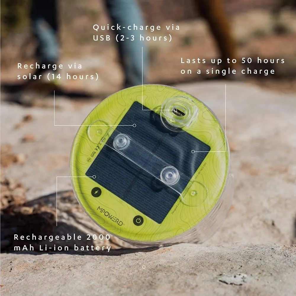 MPOWERD Luci Pro Outdoor 2.0: Inflatable Lantern Rechargeable