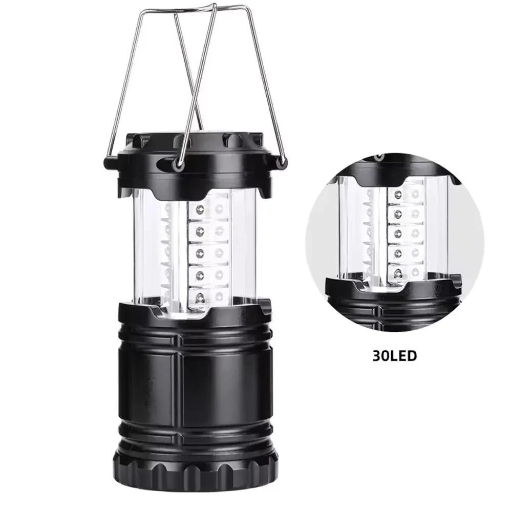 Multifunction LED Camping Lantern – Outdoor Emergency Telescopic Flame Lamp, Portable & Waterproof