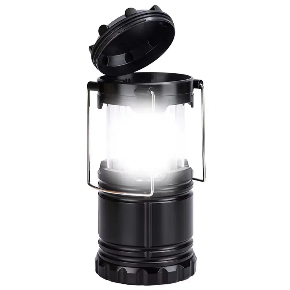 Multifunction LED Camping Lantern – Outdoor Emergency Telescopic Flame Lamp, Portable & Waterproof