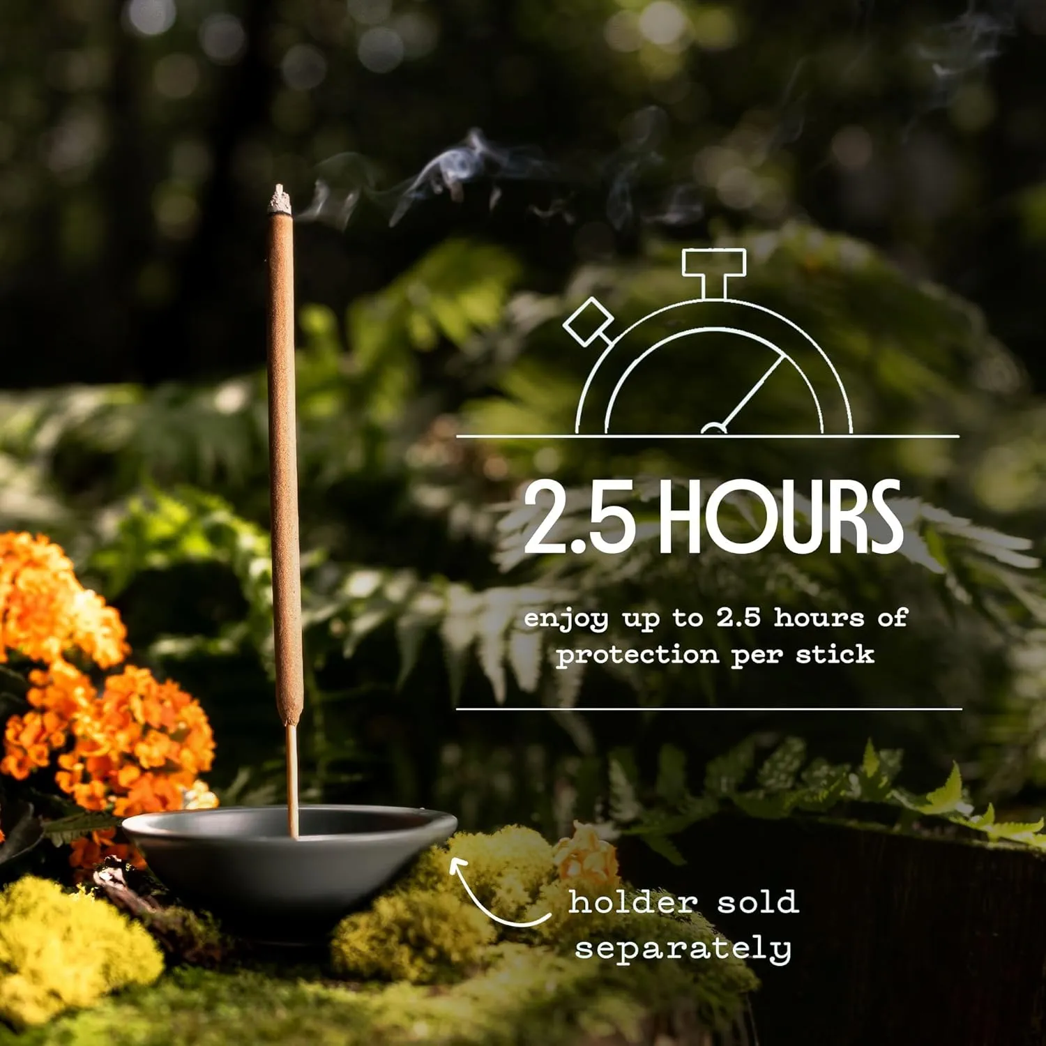 Murphy’s Naturals Mosquito Repellent Incense Sticks, 24 Count, DEET Free Insect Repellent with Citronella for Outdoor Yard, 2.5  Hours per Stick