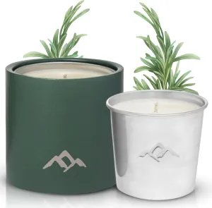 Murphy's Naturals Refillable Mosquito Repellent Candle for Outdoor Patio, DEET-Free, Plant-Based Essential Oils, Soy & Beeswax Blend, Green, 9 oz, 1-Pack
