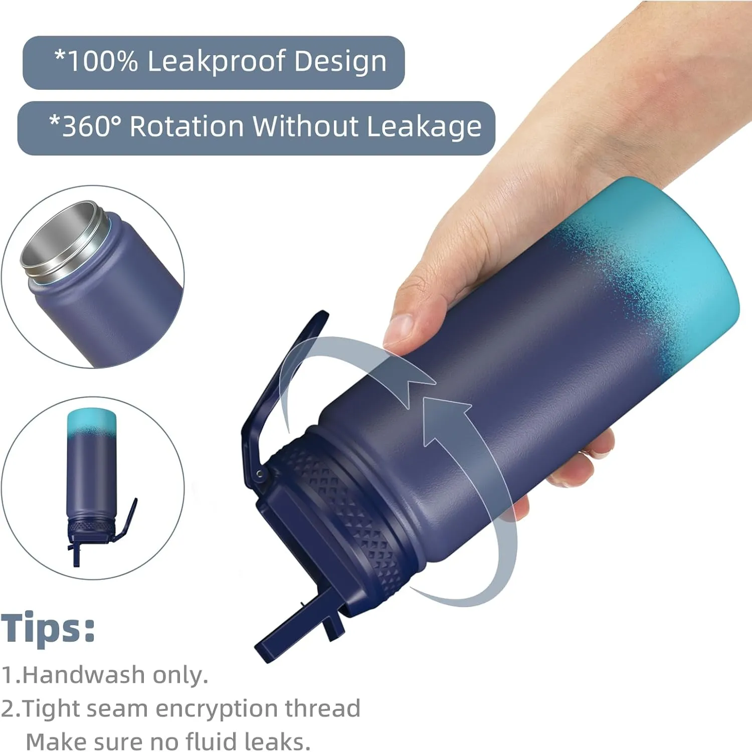 MURRICON 12oz Kids Water Bottle for School,Stainless Steel Water Bottles Kids with Straw,Vacuum Insulated Water Bottle for Kids,Gifts for Boys and Girls,BlueGreen