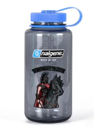 Nalgene Grey Wide Mouth Water Bottle.