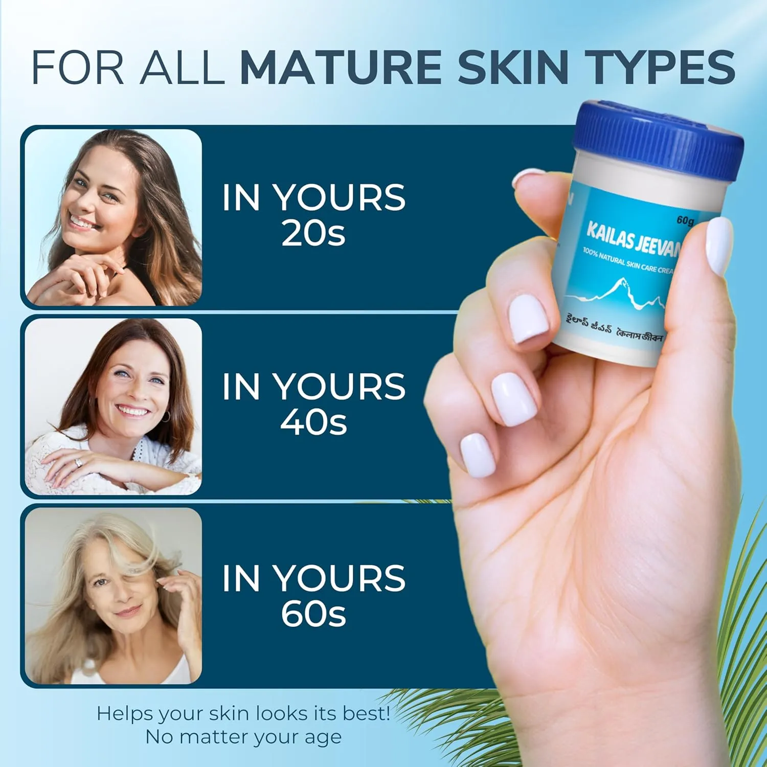Natural Skin Cream - Moisturizer Face Cream for Dry Skin, Bug Bite Cream Extra Strength, Steroid Free Anti-Itch Cream, Antifungal Psoriasis and Skin Redness Reducer for Men – 60g 10 Pack
