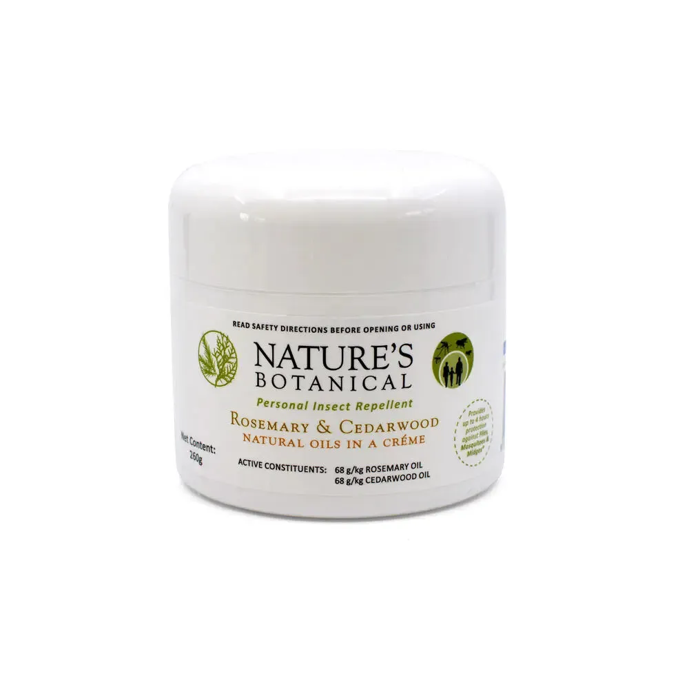Nature's Botanical Bug Repellent Rosemary & Cedarwood Oils