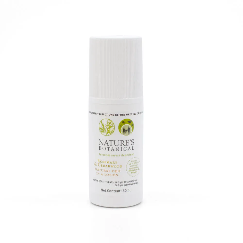 Nature's Botanical Bug Repellent Rosemary & Cedarwood Oils