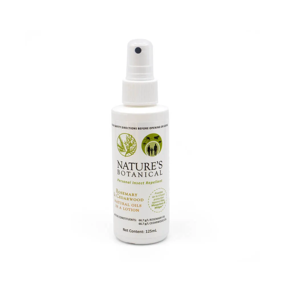 Nature's Botanical Bug Repellent Rosemary & Cedarwood Oils