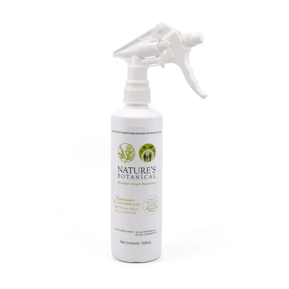 Nature's Botanical Bug Repellent Rosemary & Cedarwood Oils