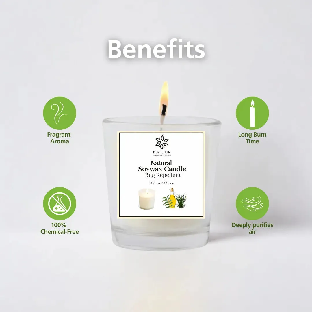 Natuur's Bug Repellent Soy Wax Candle - 60g & 100g
