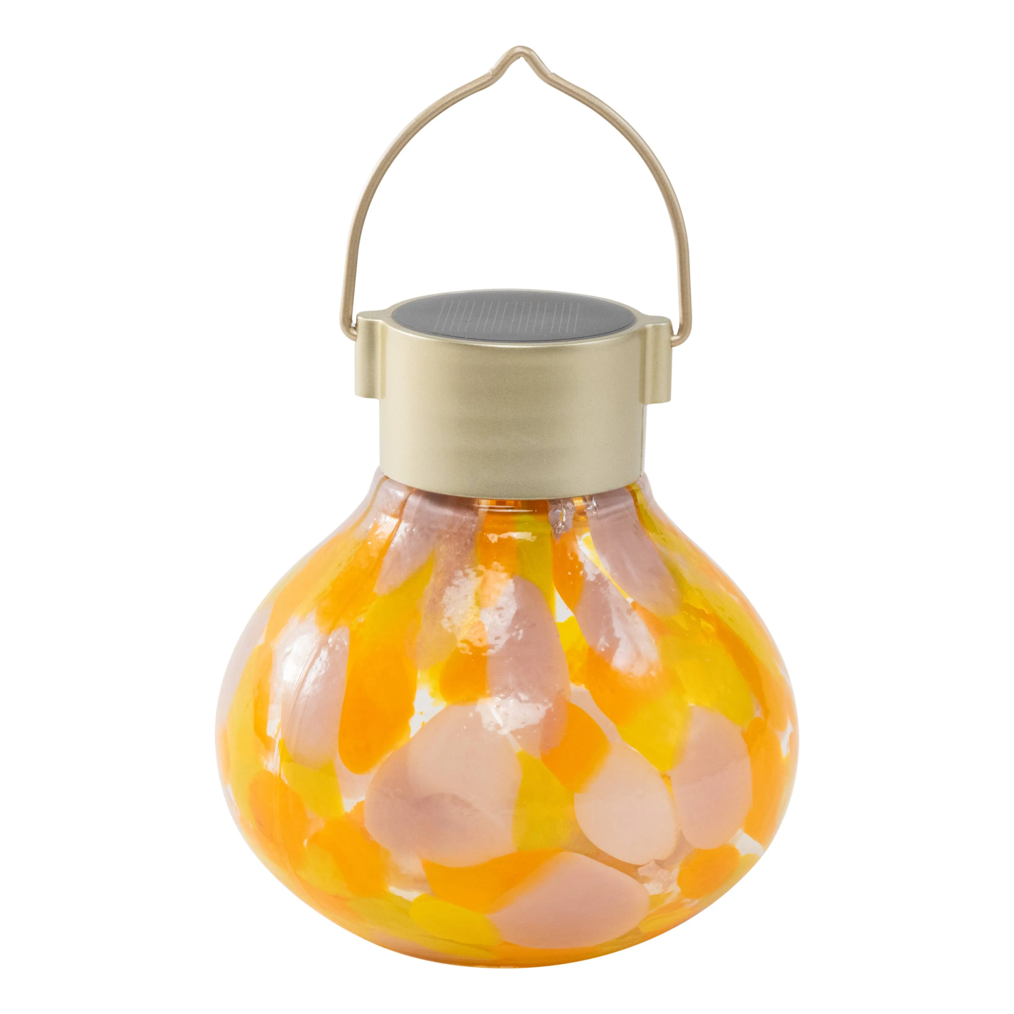 *NEW* Tea Lantern - 5" Glass Outdoor Solar Lantern - Mai Tai