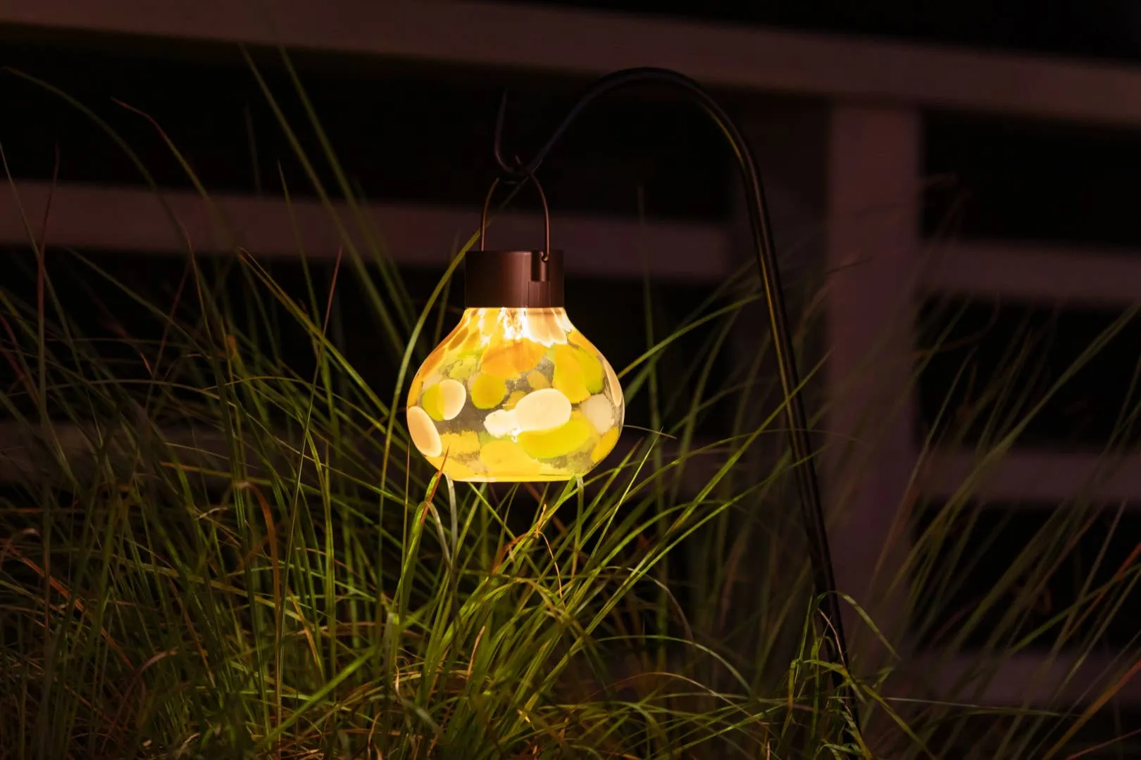 *NEW* Tea Lantern - 5" Glass Outdoor Solar Lantern - Mai Tai