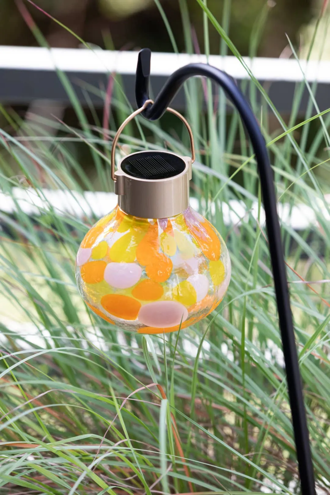 *NEW* Tea Lantern - 5" Glass Outdoor Solar Lantern - Mai Tai