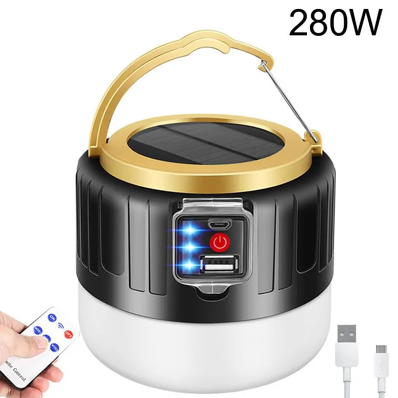 Night Quick dispatch Hiking Lantern Rechargeable Light Bulb Bulb Robust Lamp Camping BBQ Tool Emergency LED USB Tent Flashlight Portable Outdoor Solar