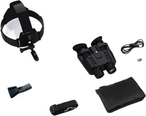 Night Vision Binoculars Goggles Infrared Digital Head Mount Built-in Battery Rechargeable Hunting Camping Equipment 1080P Video