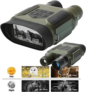 Night Vision Binoculars with 400m/1300ft Viewing Range, 7x31mm Night Vision Goggles with Photos Videos Recorder Function, 2" LCD Infrared Binoculars