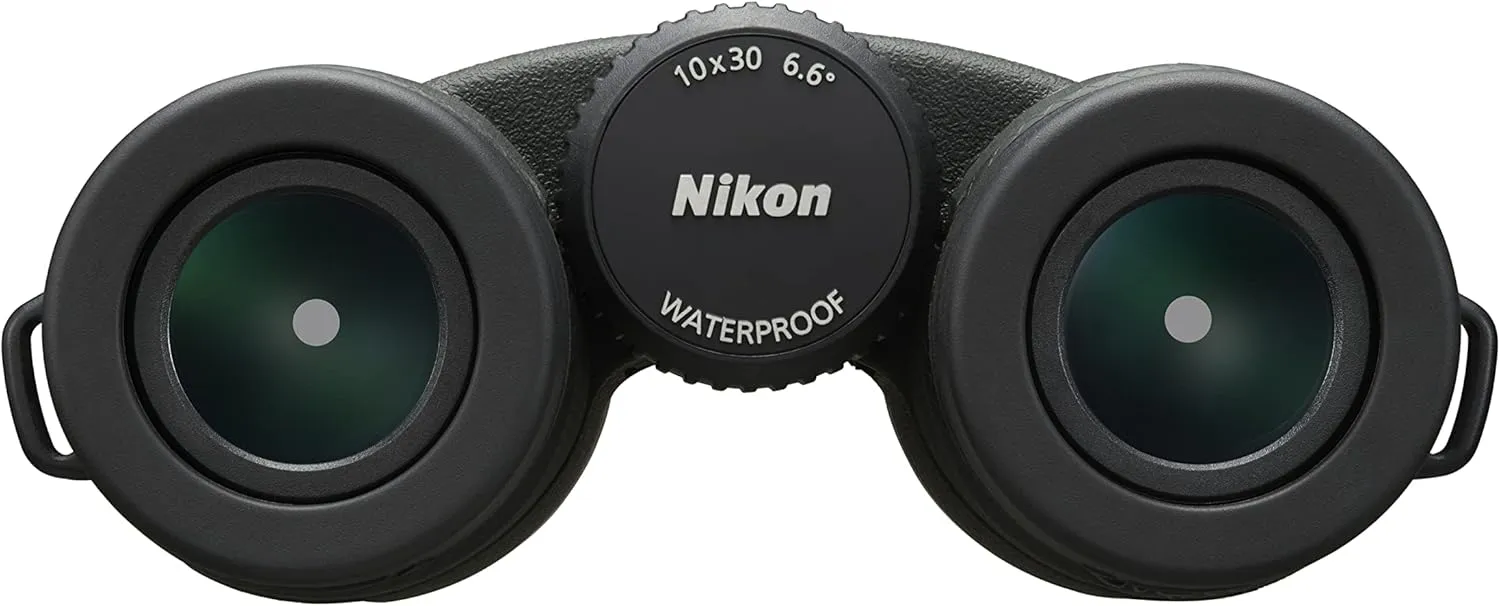 Nikon PROSTAFF P7 10x30 Binocular | Waterproof, fogproof, Rubber-Armored Compact Binocular, Oil & Water Repellent Coating & Locking Diopter | Official Nikon USA Model