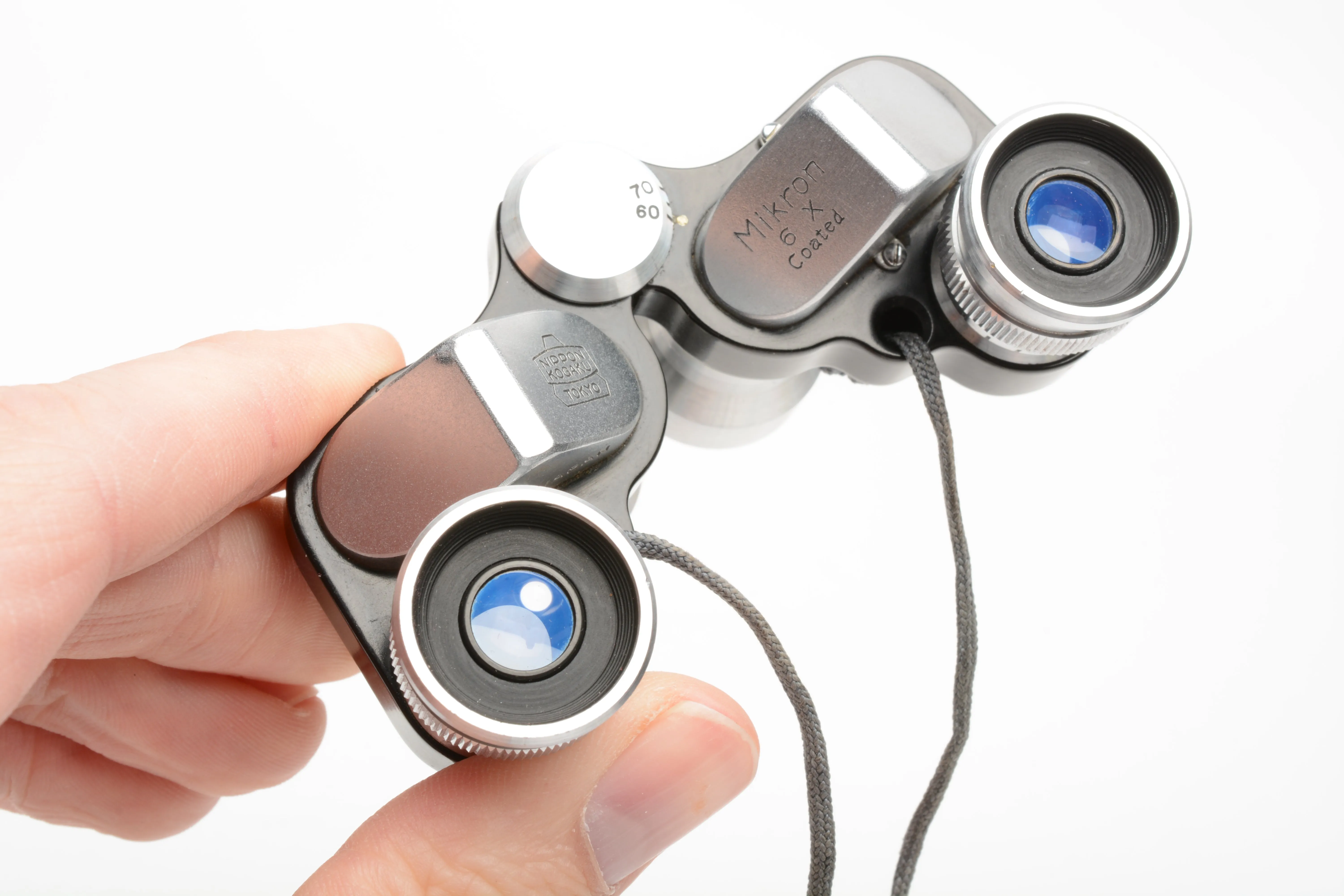Nippon Kogaku Mikron 6X Prismatic Opera glasses Binoculars in case, Clean