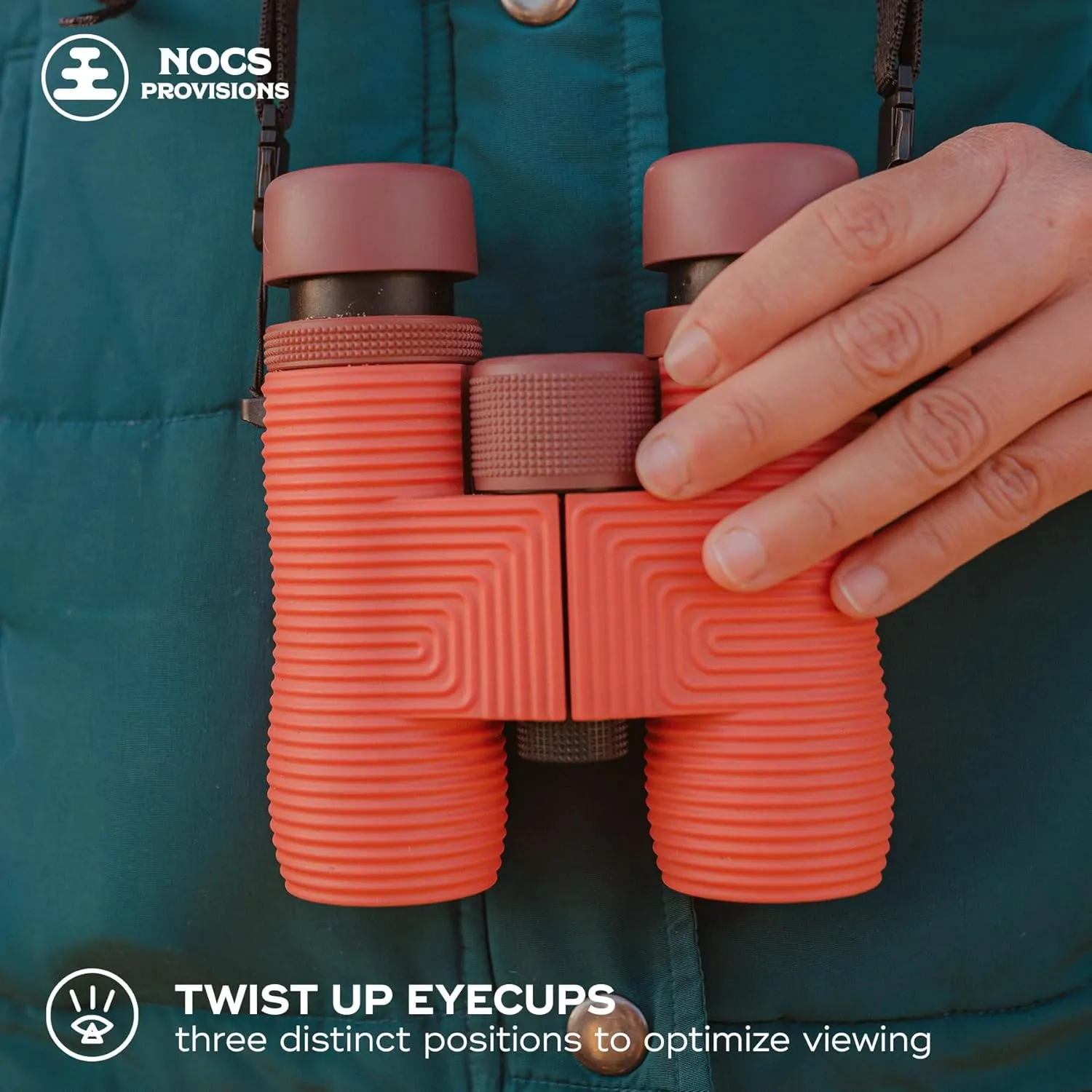 Nocs Provisions Field Issue Compact 8x32 Waterproof Binoculars, Shockproof, Fogproof, 8X Magnification, Bak4 Prism, Multi-Coated Lenses for Adults & Kids, Bird Watching, Hunting & Wildlife Viewing