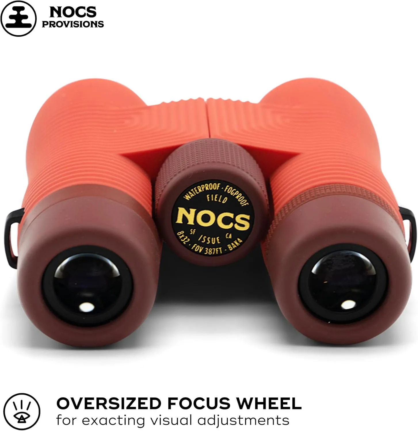 Nocs Provisions Field Issue Compact 8x32 Waterproof Binoculars, Shockproof, Fogproof, 8X Magnification, Bak4 Prism, Multi-Coated Lenses for Adults & Kids, Bird Watching, Hunting & Wildlife Viewing
