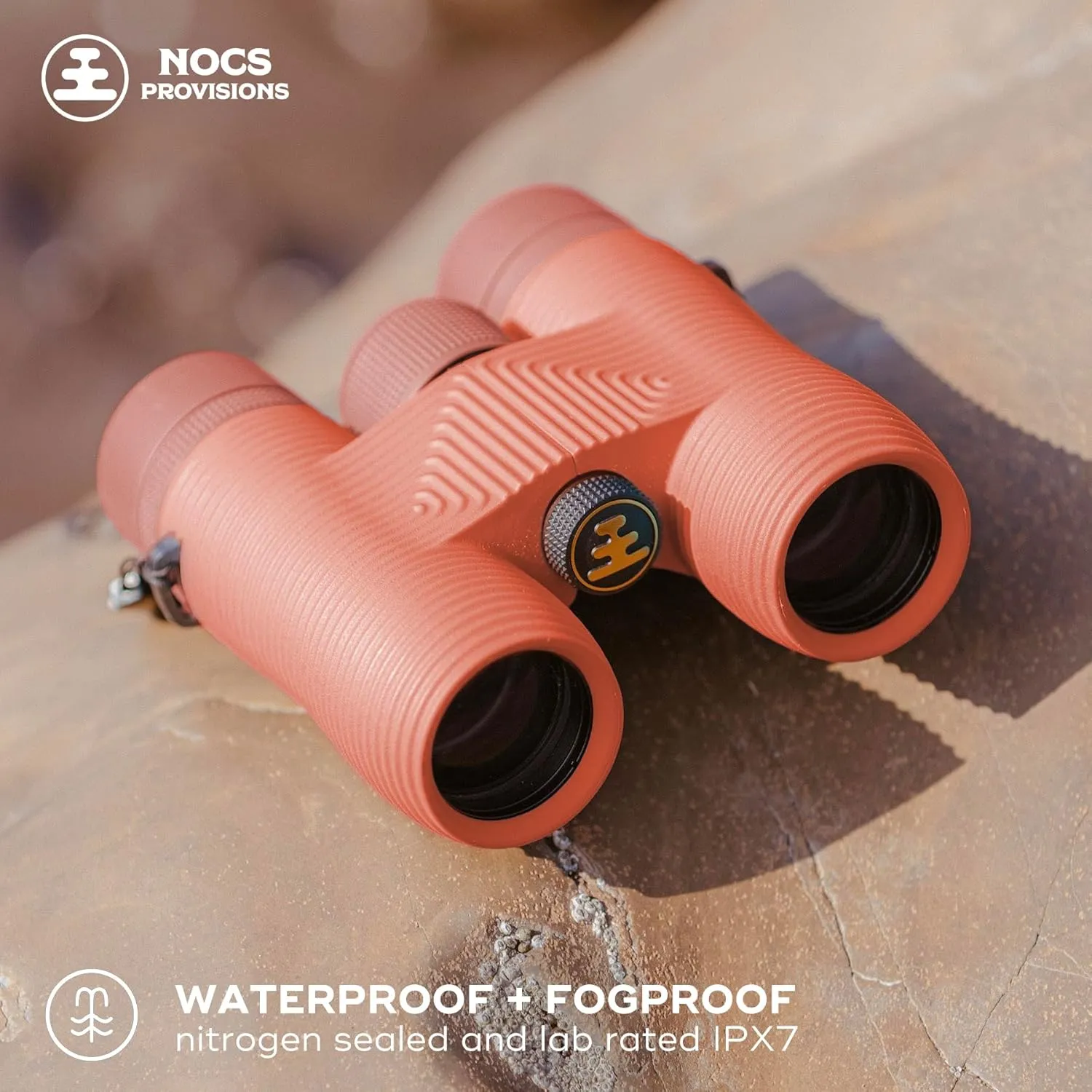 Nocs Provisions Field Issue Compact 8x32 Waterproof Binoculars, Shockproof, Fogproof, 8X Magnification, Bak4 Prism, Multi-Coated Lenses for Adults & Kids, Bird Watching, Hunting & Wildlife Viewing