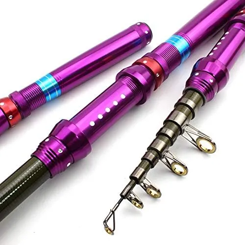 None Branded New Ultrashort Spinning Fishing Rod Carbon Pole 1.5m 1.8m 2.1m 2.4m 2.7m Pocket Travel Telescopic Fish Rods Fishing Tackle