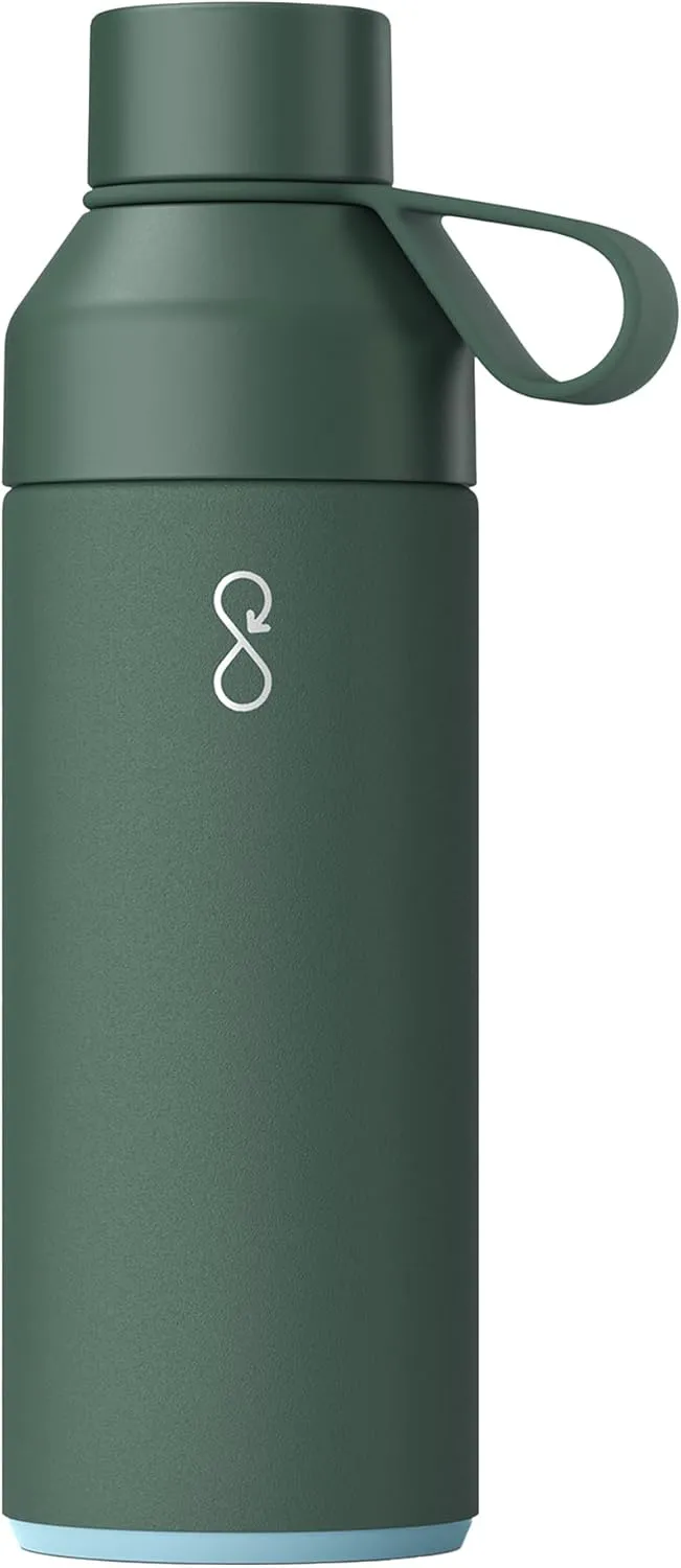 Ocean Bottle - Recycled Stainless Steel Drinks Reusable Water Bottle - Eco-Friendly & Reusable - Forest Green - 34 oz