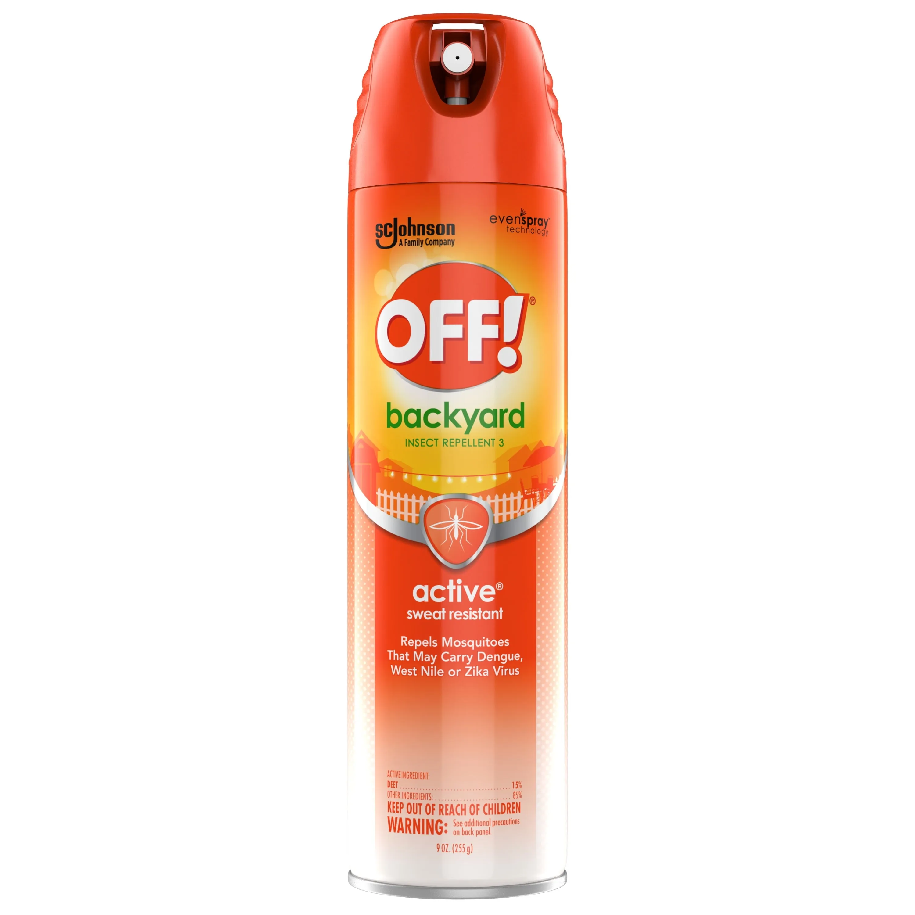 OFF! Active Insect Repellent I, Bug Bite Protection that Resists Perspiration, 9 oz