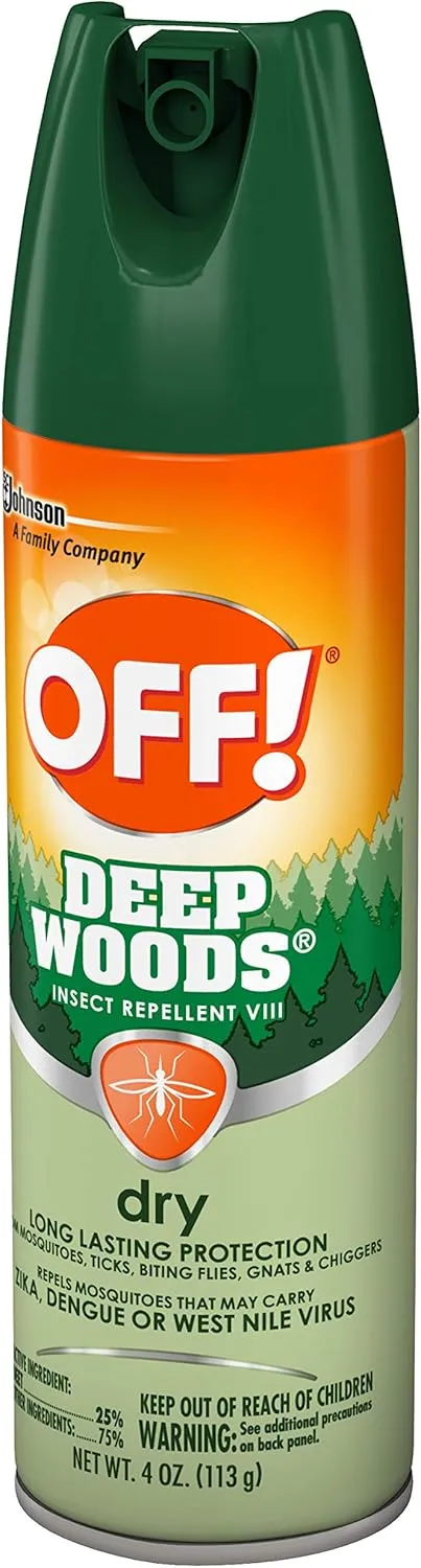 Off Deep Woods Dry Aerosol 4 Oz, pack of 2