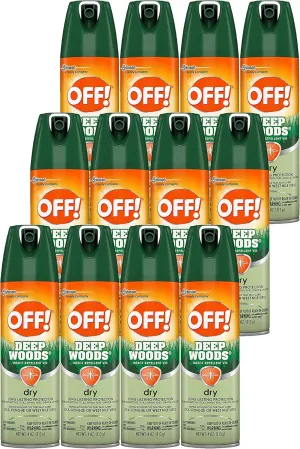OFF! Deep Woods Insect Spray VIII Dry 4 Ounce (Pack of 12)