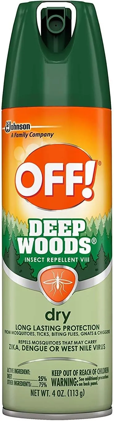 OFF! Deep Woods Insect Spray VIII Dry 4 Ounce (Pack of 3)