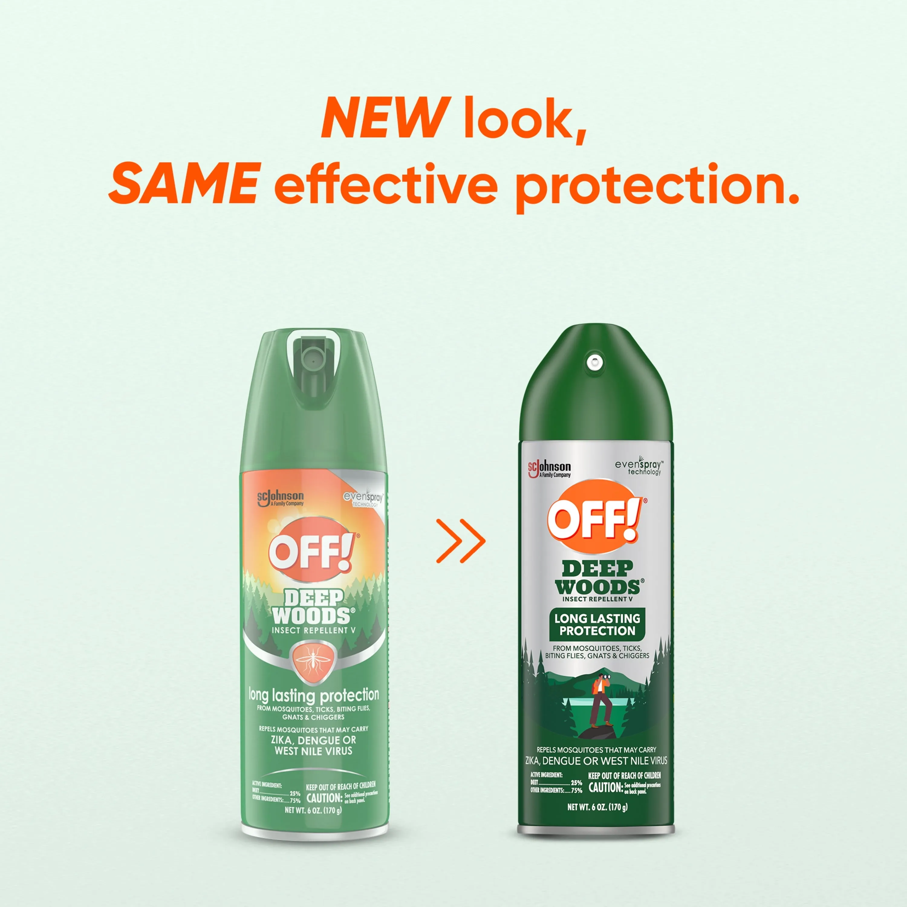 OFF! Deep Woods Mosquito Repellent V, Up to 8 Hours of Outdoor Insect Protection, 6 oz