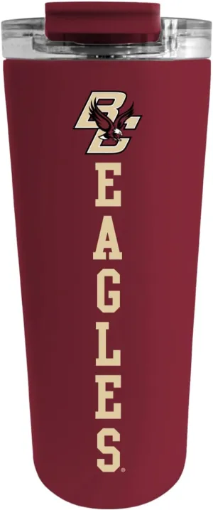 Officially Licensed Collegiate Stainless Steel Tumbler - Double Walled Insulated Travel Thermos - 24 oz (Boston Maroon)