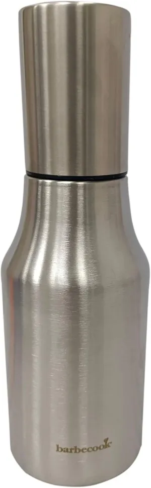Oil Bottle with Spout, Stainless Steel Oil Jug, Refillable, 500 ml