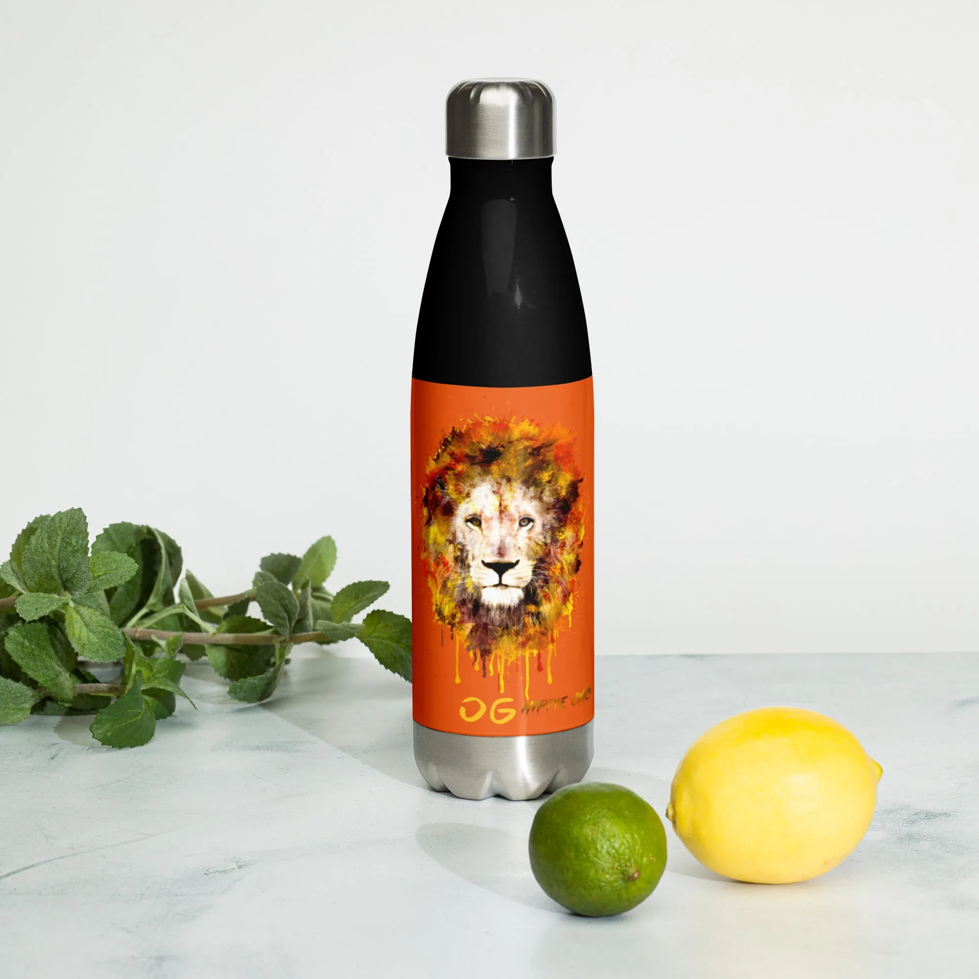Orange Stainless Steel Water Bottle