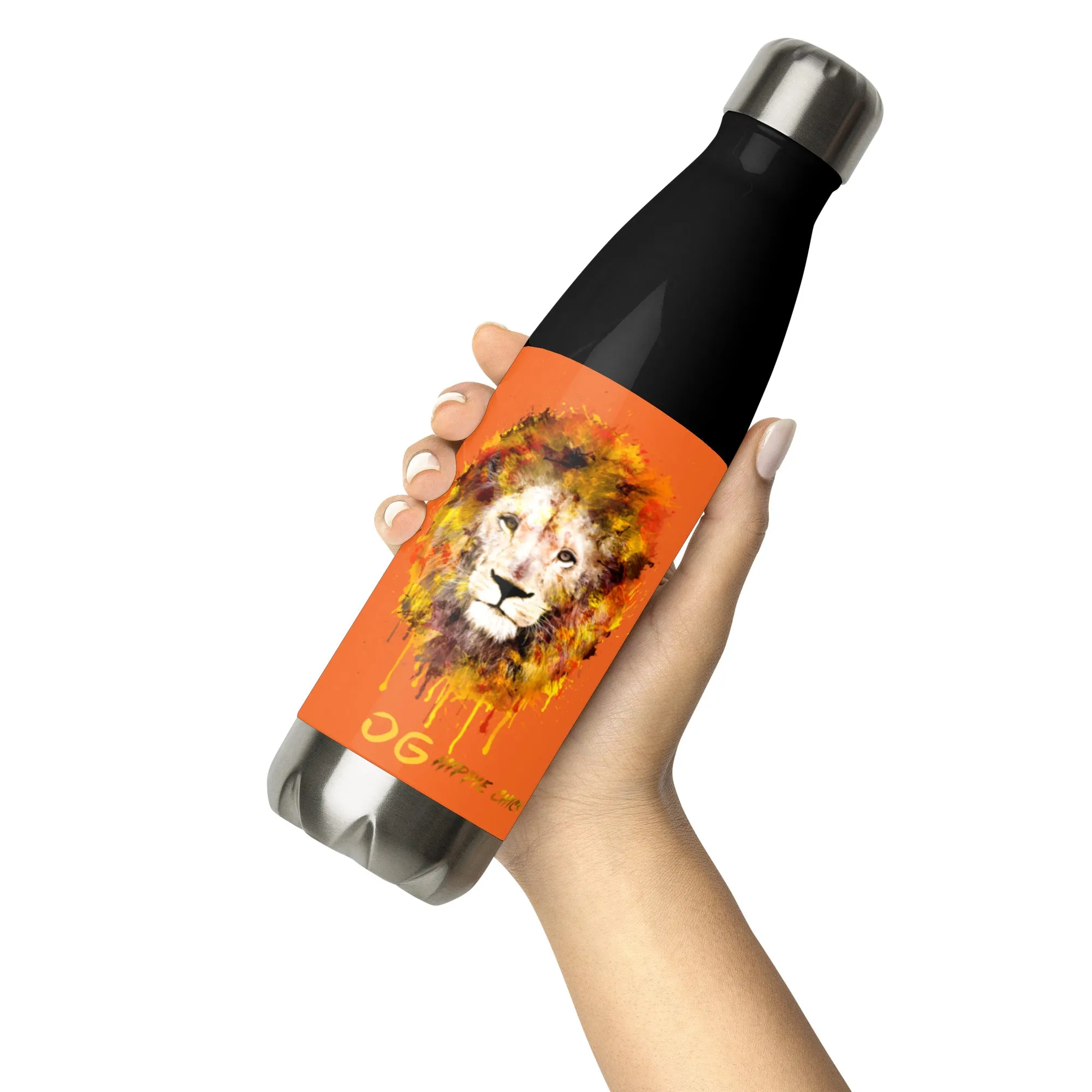 Orange Stainless Steel Water Bottle