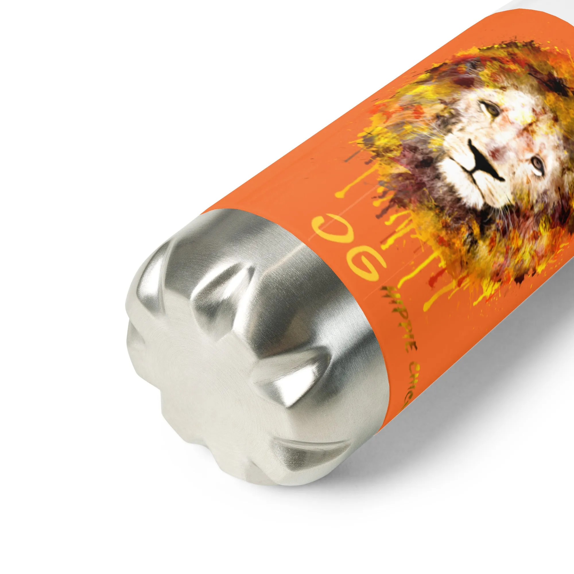 Orange Stainless Steel Water Bottle