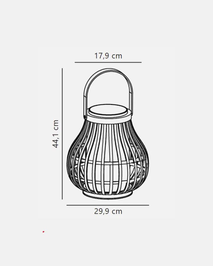 Organic Bamboo Outdoor Portable Lantern