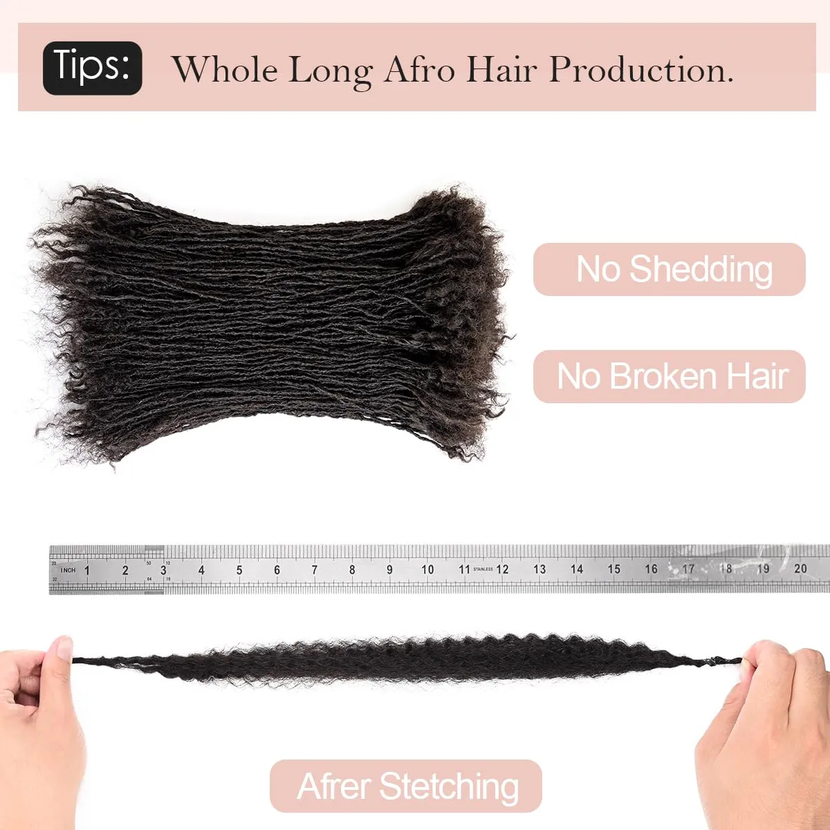 Originea 8-18 Inch 0.1 and 0.2 0.4 Thickness Curly Tips Interlocked sister Locs 100% Real Human Hair Micro loc Extensions Permanent Dreadlock Extensions (Bug# 0.1cm, 8 Inch 70 Strands)