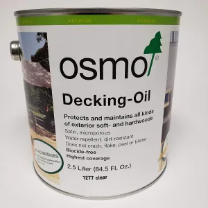 Osmo - Decking Oil - 1277 Clear - 2.5 Liter