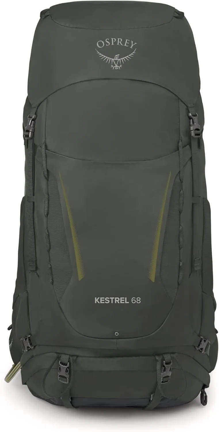 Osprey Kestrel 68L Men's Backpacking Backpack, Bonsai Green, L/XL