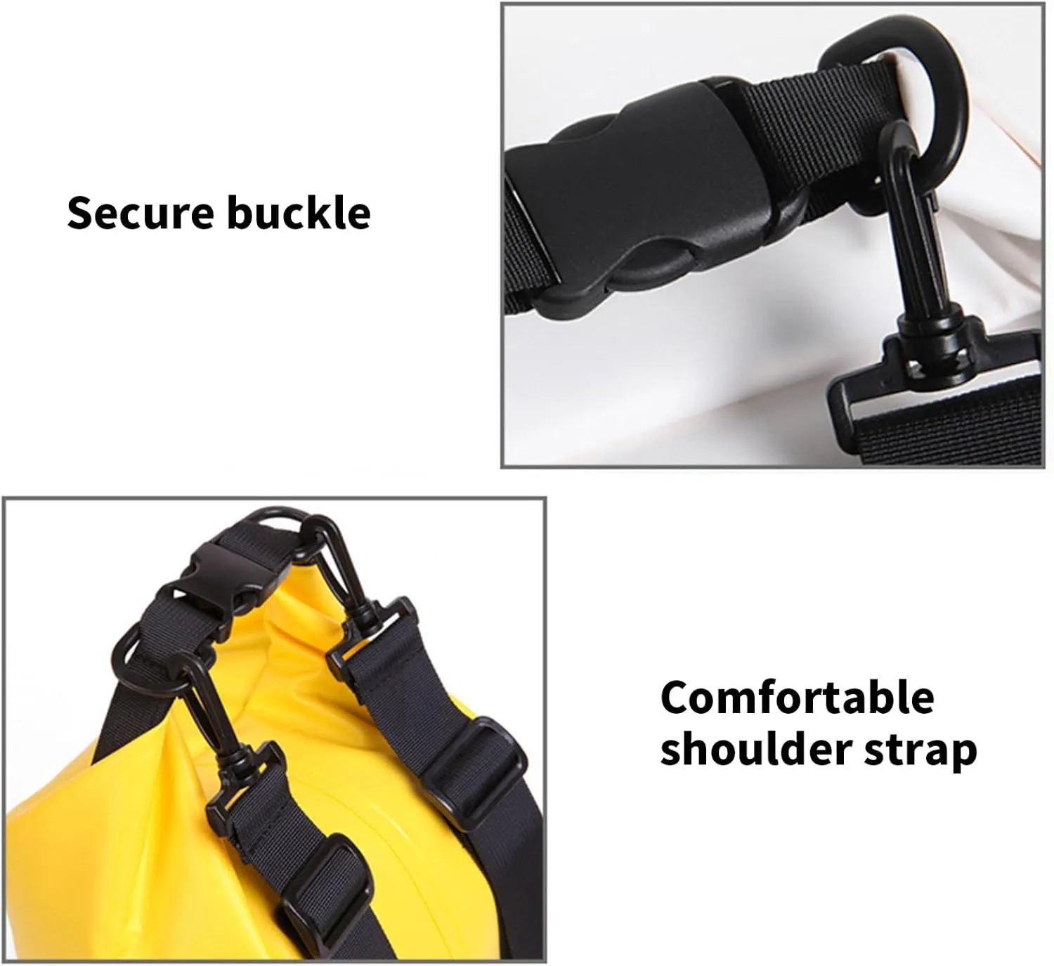 Outdoor Beach Buckled Storage Sacks Waterproofs Dry Bag Swimming Bag Floating Bags for Camping Hiking Trekking, Grass Green, 25l