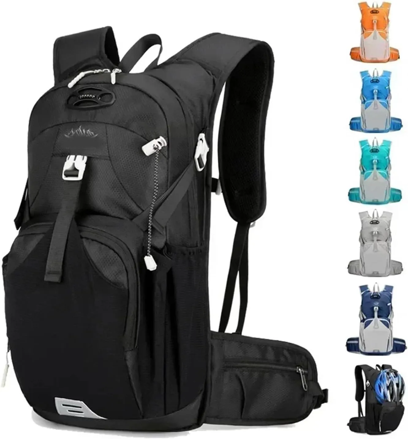 Outdoor Camping Breathable Backpack Large Capacity Outdoor Climbing Bag Trekking Sport Bags Backpack(Navy blue)