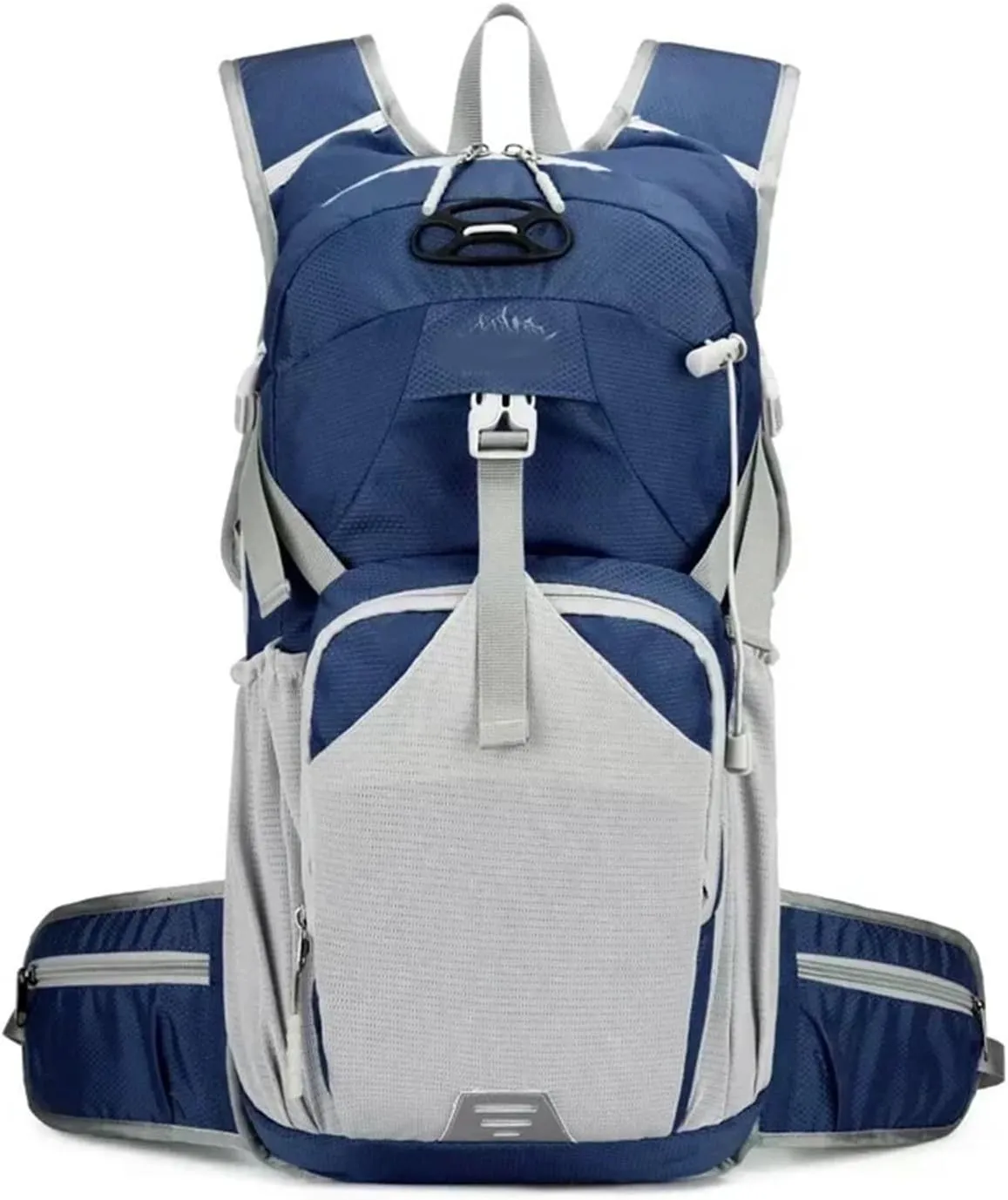 Outdoor Camping Breathable Backpack Large Capacity Outdoor Climbing Bag Trekking Sport Bags Backpack(Navy blue)