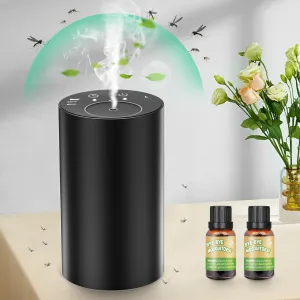 Outdoor Mosquito Repellent Diffuser Portable Insect Repellent Effective Mosquito Protection Essential Oil for Patio Rechargeable USB Waterless Diffuser 40ft Protection 2 Refills