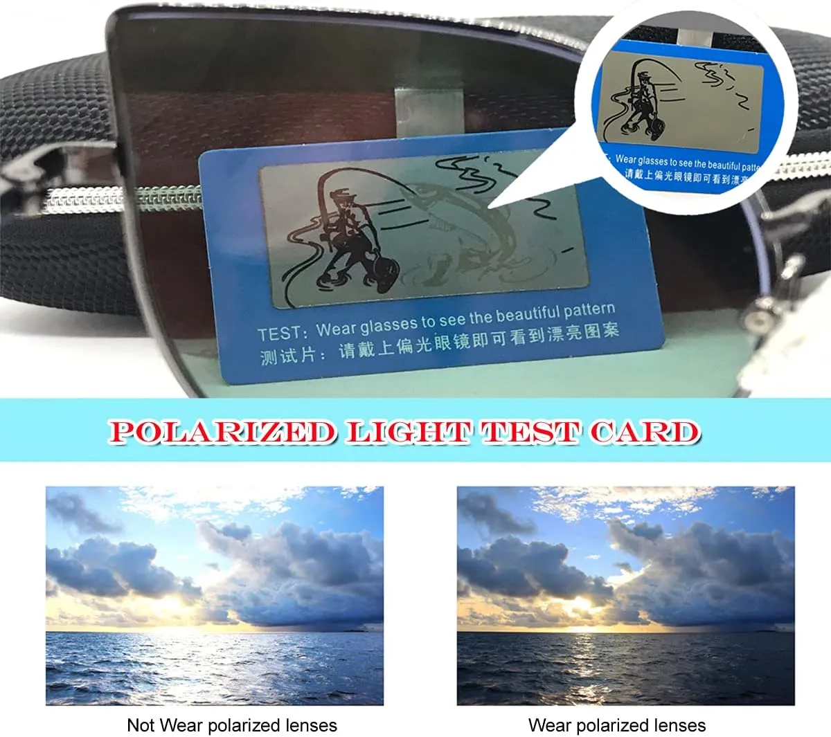 Outdoor Sports Polarized Photochromic Sunglasses for Men & Women TR90 Frame UV Protection for fishing running